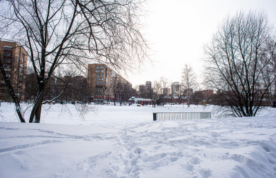 Долгопрудный, Памятник кучеру, парк