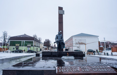 Зарайск, площадь Революции, мемориал ВОВ