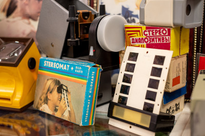 Выставка истории кинематографии в Долгопрудном, фильмоскопы