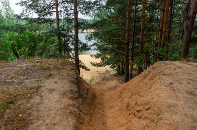 Лыткарино, Лыткаринский карьер (Волкушинский), трасса для маунтинбайка